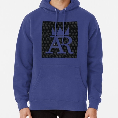AR Andy Ruiz Crown Logo Blue Pullover Hoodie 