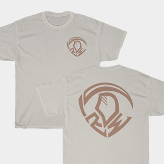 Robert The Reaper Whittaker Graphic Front & Back Ice Grey Unisex T-Shirt