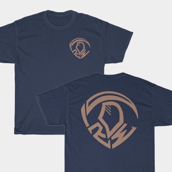 Robert The Reaper Whittaker Graphic Front & Back Navy Unisex T-Shirt