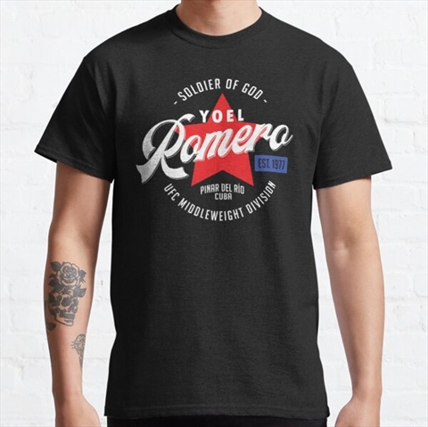Soldier of God Yoel Romero Black Classic T-Shirt 