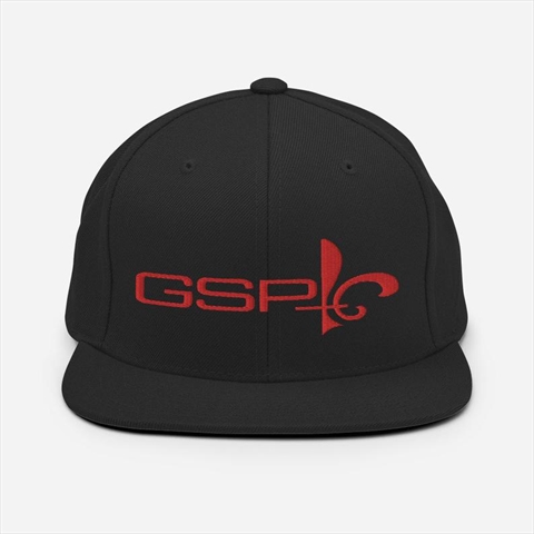 GSP Georges St-Pierre Fleur-de-lis Black Unisex Snapback Hat 