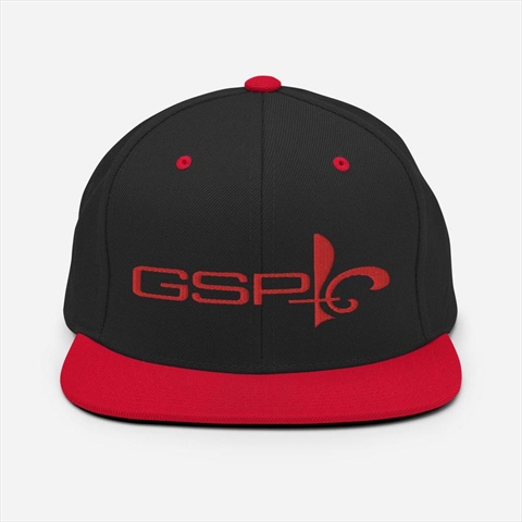 GSP Georges St-Pierre Fleur-de-lis Black/Red Unisex Snapback Hat
