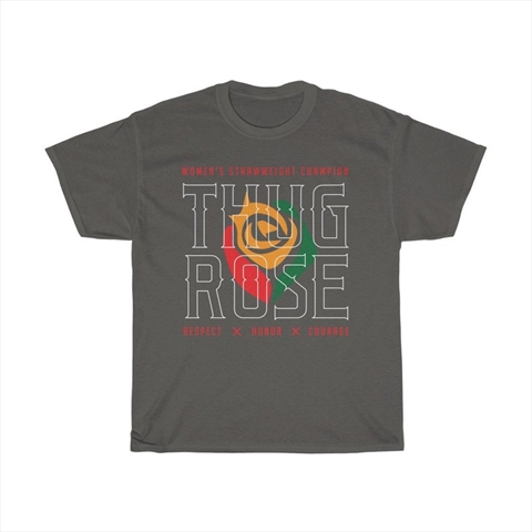 Thug Rose Namajunas WMMA Graphic Fighter Wear Charcoal Unisex T-Shirt 