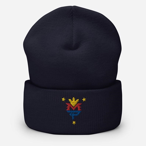 Classic Team Manny Pacquiao Boxing Legend Navy Cuffed Beanie