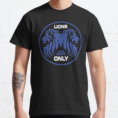 Lions Only  Black Classic T-Shirt 