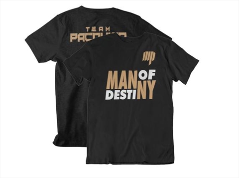 Man Of Destiny Team Manny Pacquiao Front & Back Black Unisex T-Shirt