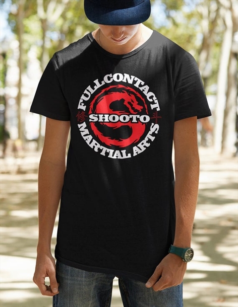 Shooto Full Contact Martial Arts Graphic Black Unisex T-shirt