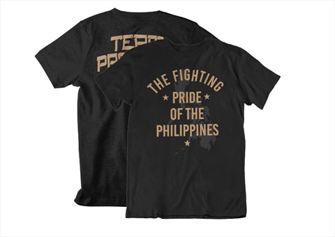 The Fighting Pride of the Philippines Team Pacquiao Front & Back Black Unisex T-Shirt
