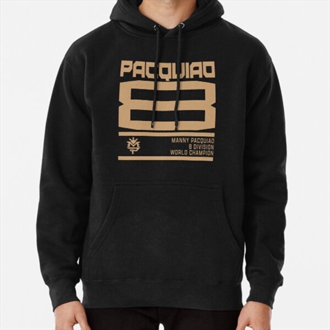 Eight Division Champion Gold Black Pullover Hoodie 