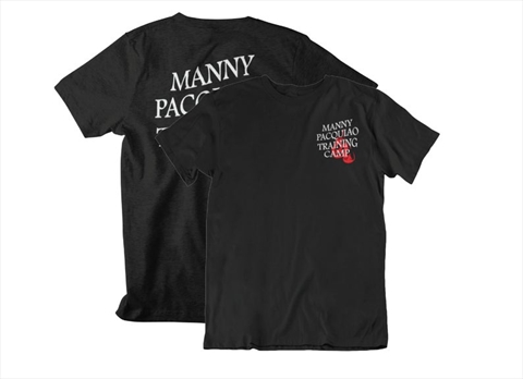 Manny Pacquiao Training Camp Boxing Legend Front & Back Black Unisex T-Shirt