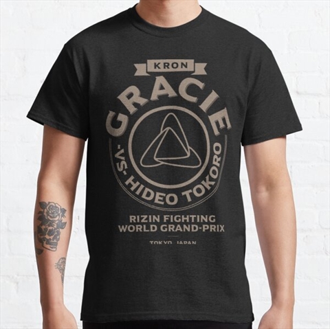 Kron Gracie Tokyo Japan Black Classic T-Shirt 