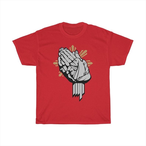 Manny Pacquiao Praying Hand Boxing Icon Graphic Red Unisex T-Shirt