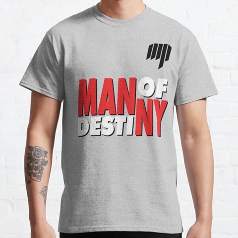 Manny Pacquiao Man of Destiny Heather Grey Classic T-Shirt 