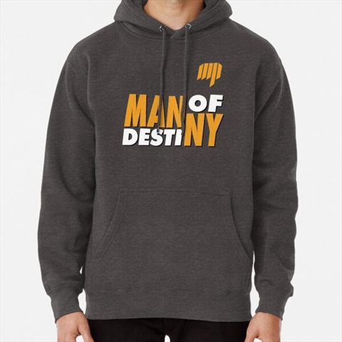 Manny Pacquiao Man of Destiny Charcoal Heather Pullover Hoodie