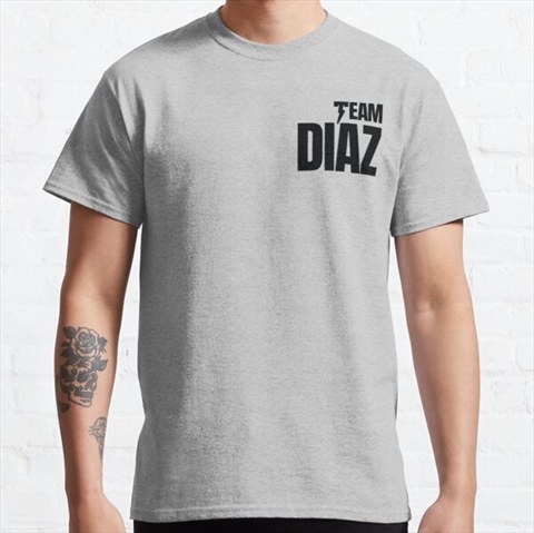Team Diaz Heather Grey Classic T-Shirt 
