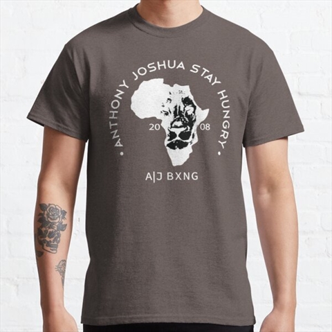 Anthony Joshua Stay Hungry Dark Grey Classic T-Shirt 