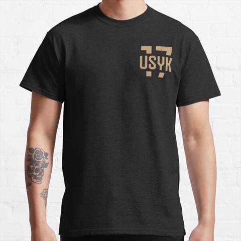 USYK 17 Gold Pocket Black Classic T-Shirt 