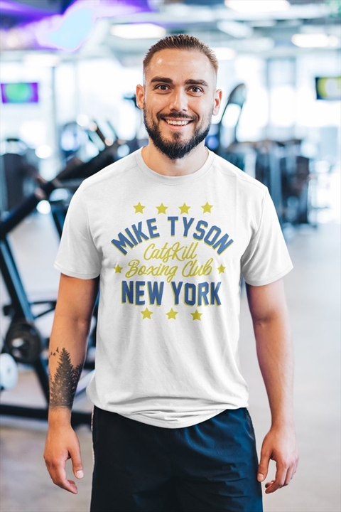 Mike Tyson Classic Catskill Boxing Club NY Graphic White Unisex T-Shirt