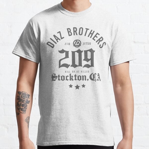 Diaz Brothers 209 Stockton White Classic T-Shirt