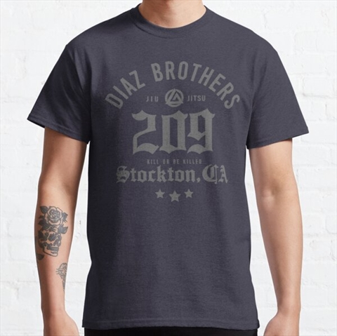 Diaz Brothers 209 Stockton Navy Classic T-Shirt 