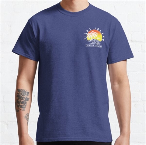 Fight Island Pocket Blue Classic T-Shirt
