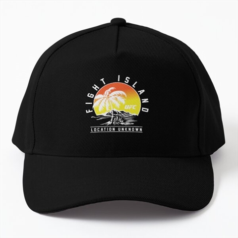 Fight Island Black Baseball Cap