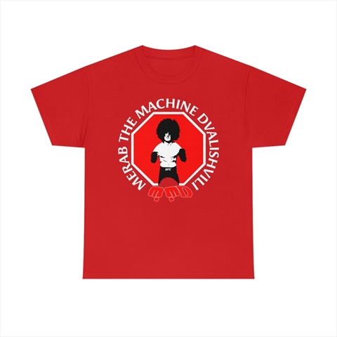 Merab The Machine Dvalishvili Graphic Fighter Wear Red Unisex T-Shirt
