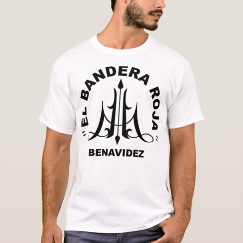El Bandera Roja David Benavidez Boxing White T-Shirt