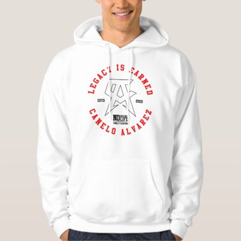 Legacy is Earned Canelo Alvarez White Hoodie