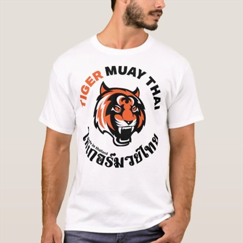 Tiger Muay Thai Made in Thailand White T-Shirt