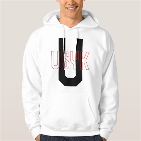 Aleksandr Usyk Boxing White Hoodie