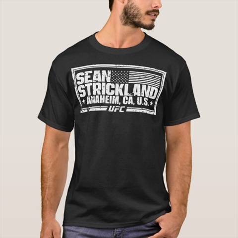 Sean Strickland UFC Black T-Shirt