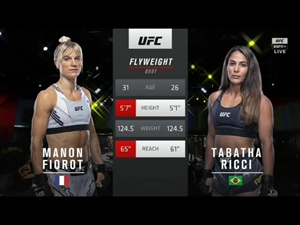 Manon Fiorot vs Tabatha Ricci Full Fight UFC Fight Night 189 Part 1.