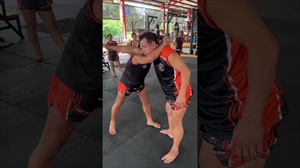 Muay Thai Technique: Counter Knee To Head And Arm Lock