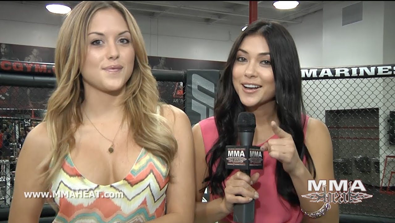 MMA H.E.A.T. was on the scene when UFC Octagon Girls Arianny Celeste and Br...