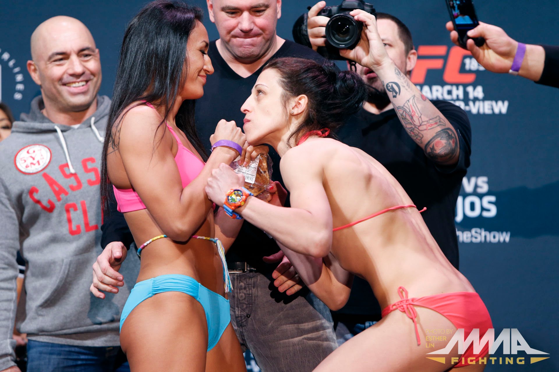 UFC 185 Weigh-Ins: Carla Esparza vs. Joanna Jedrzejczyk MMA Video