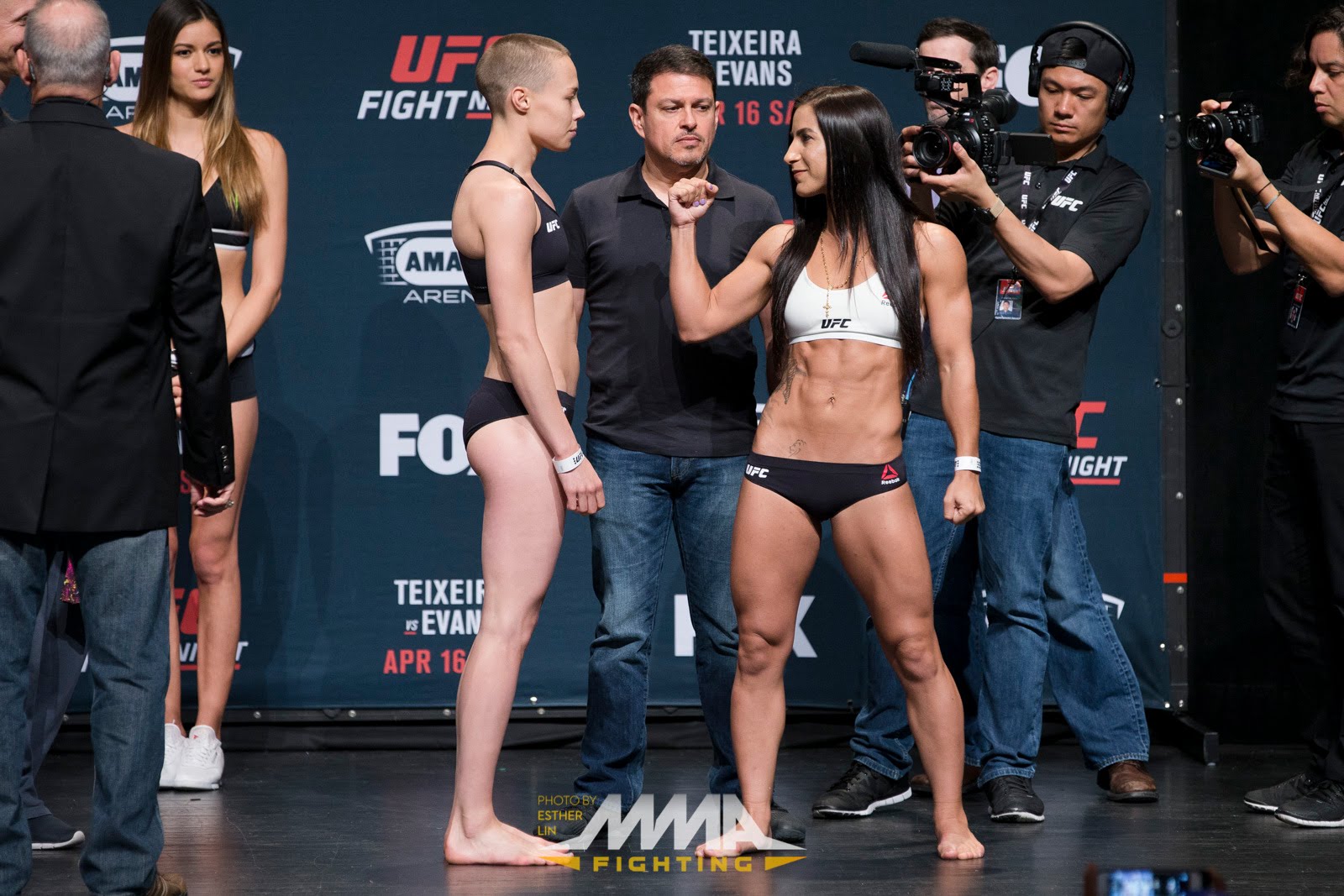 Ufc On Fox 19 Weigh Ins Rose Namajunas Vs Tecia Torres Mma Video