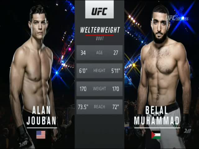 Alan Jouban Vs Belal Muhammad UFC Fight Night 90 Full Fight Part 1 ...