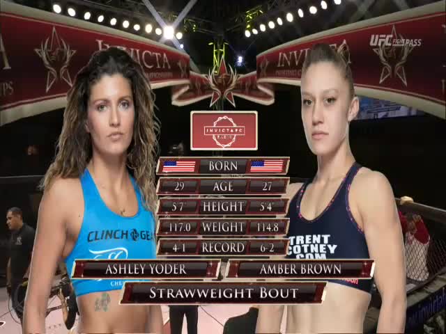 Ashley Yoder vs. Amber Brown Invicta FC 20 Full Fight MMA Video.
