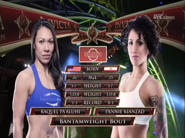 Raquel Pa'aluhi vs Pannie Kianzad Full Fight Invicta FC 21 ...