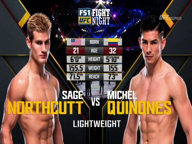 Sage Northcutt vs Michel Quinones Full Fight UFC Fight Night 120 Pa...