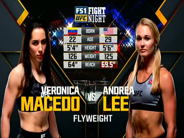 Veronica Macedo vs Andrea Lee Full Fight UFC Fight Night 129 Part 1...