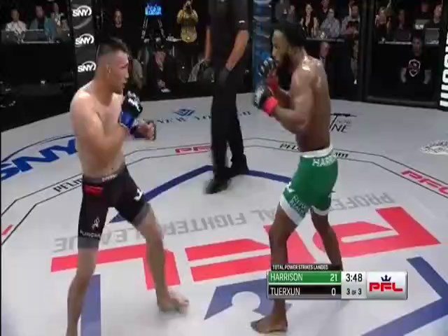 Andre Harrison vs Jumabieke Tuerxun Full Fight PFL 1 2018 Replay Part 3