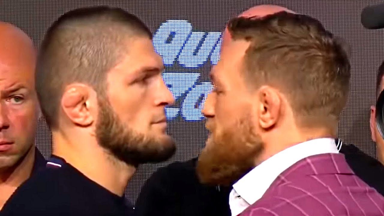 Khabib VS Conor - 1st STAREDOWN and PRESS CONFERENCE UFC229 HiGHLiG...