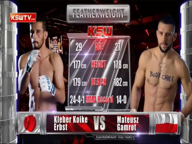 Mateusz Gamrot vs Kleber Koike Erbst - KSW Free Fight #OnThisDay in KSW 