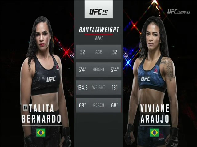 Talita Bernardo vs Viviane Araujo Full Fight UFC 237 Part ...