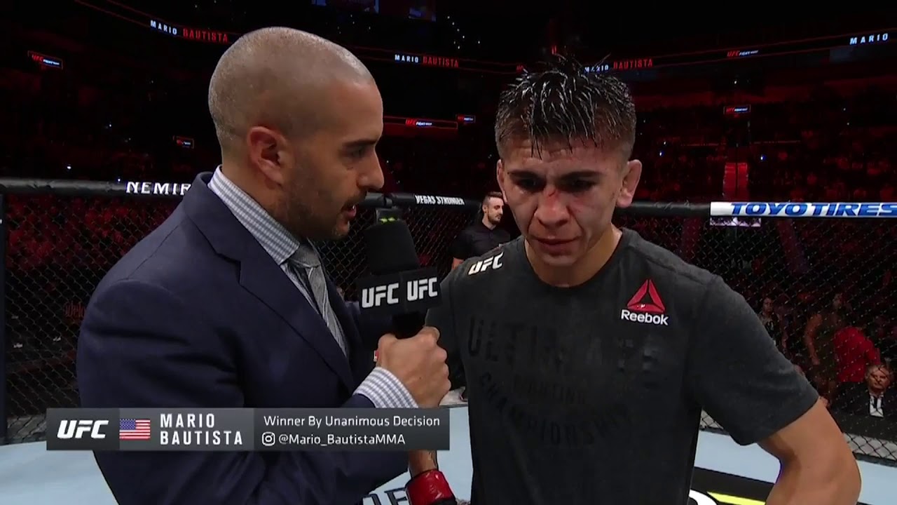 UFC San Antonio Mario Bautista Octagon Interview MMA Video