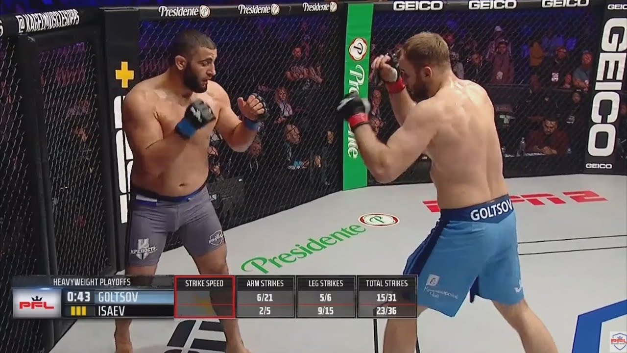 Denis Golstov vs Ali Isaev Full Fight PFL 9 2019 Playoffs MMA Video