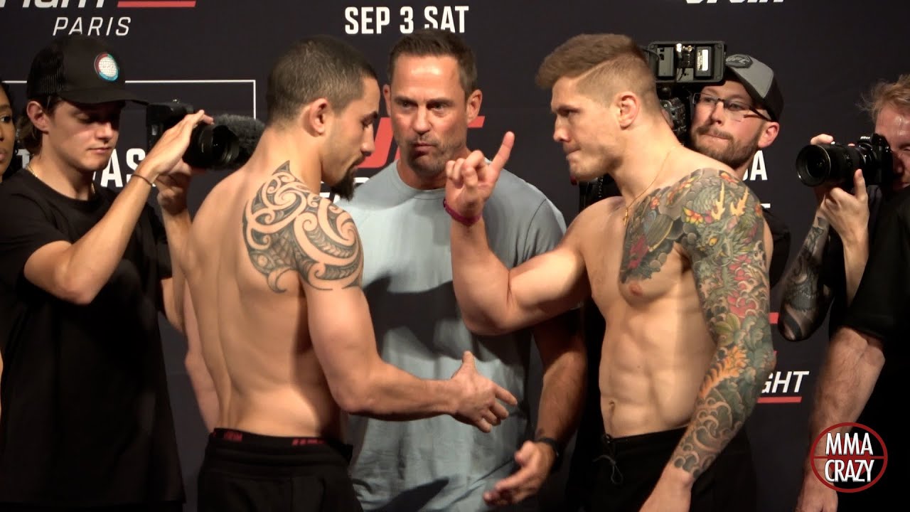 UFC Fight Night Paris: Weigh in Face Off Highlights MMA Video.