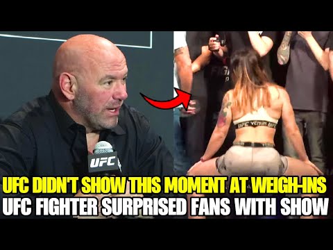 UFC DIDN'T SHOW that moment of the UFC Paris Weigh-Ins, Ailin Perez SU...
